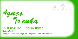 agnes trenka business card